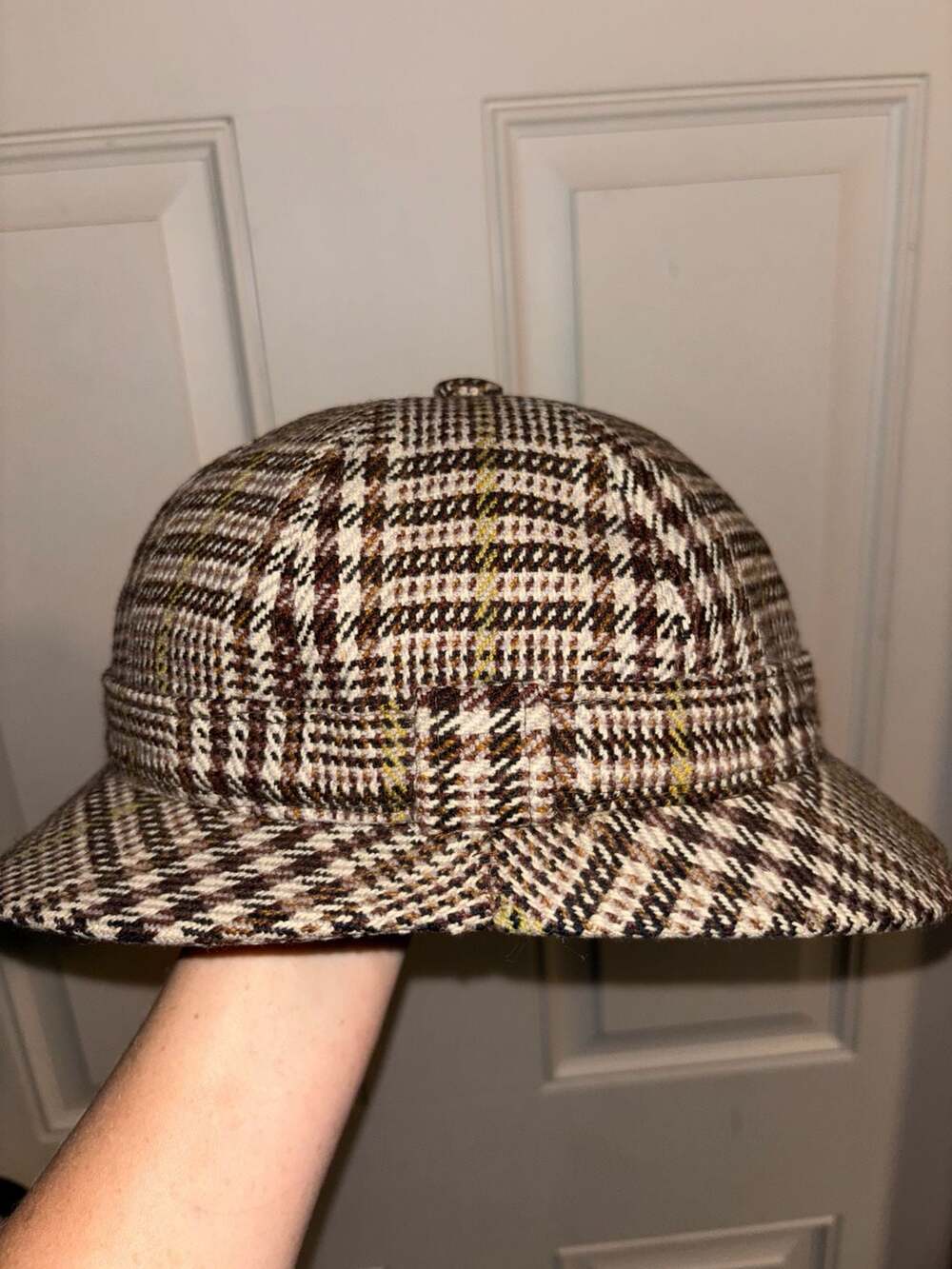 Vintage Burberrys Wool Houndstooth Check Bucket Hat - Picture 7 of 8